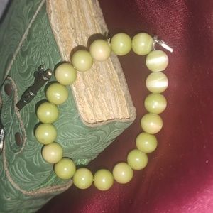 Plastic bead bracelet